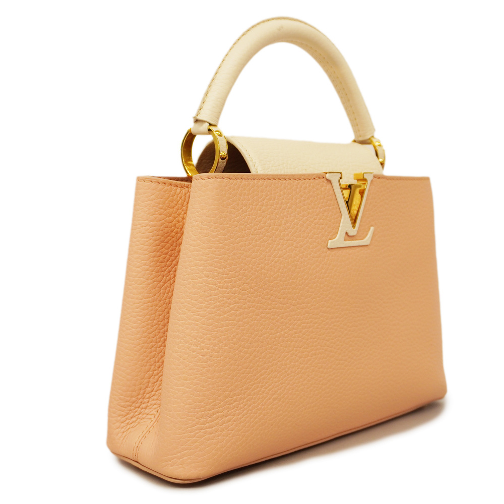 Auth Louis Vuitton Taurillon 2way Bag Capucines BB M21045 Rose Trianon Handbag - Picture 2 of 15